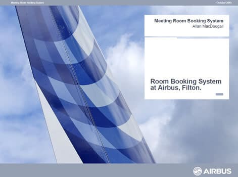 Airbus meeting room booking system presentation slides